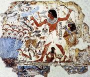 Fowling in the Marshes,from the Tomb of Nebamun unknow artist